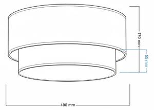 Brilagi - LED Stropní svítidlo BOHO ECO 1xE27/10W/230V pr. 40 cm béžová/krémová