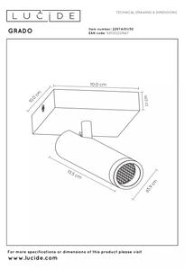 Lucide 22974/01/30 - Bodové svítidlo GRADO 1xGU10/40W/230V černá