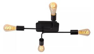 Lucide 21118/04/30 - Přisazený lustr LESTER 4xE27/40W/230V černá