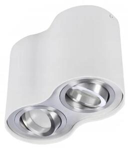 Moderní bodové svítidlo Bross 2 bílé-hliníkové