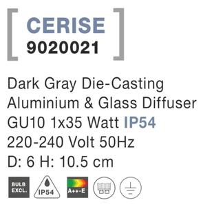 Venkovní zahradní svítidlo Cerise 6 Tmavě šedé
