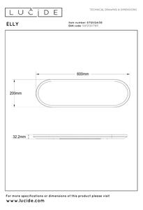 Lucide 07121/24/30 - LED Stm stropní svítidlo ELLY 24W/230V 2700/3300/4000K