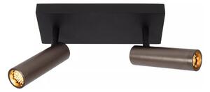 Lucide 22974/02/15 - Bodové svítidlo GRADO 2xGU10/8W/230V černá/hnědá