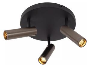 Lucide 22974/13/15 - Bodové svítidlo GRADO 3xGU10/12W/230V hnědá/černá