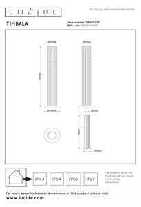 Lucide 11841/01/30 - Venkovní lampa TIMBALA 1xGU10/7W/230V IP44