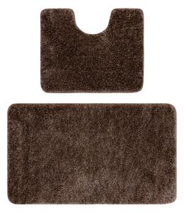 Sada koupelnových koberečků SYNERGY glamour / lurex, hnědá