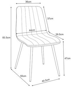 Jídelní židle Shaista (šedá). 1071220