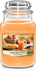 Yankee Candle vonná svíčka Classic ve skle velká Farm Fresh Peach 623 g