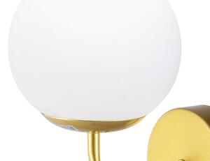Brilagi - Nástěnná lampa MALIVA 1xE14/15W/230V zlatá/bílá