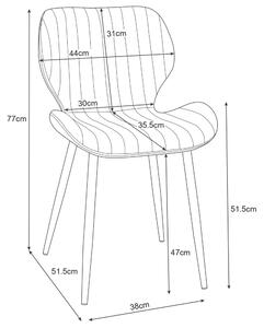 Jídelní židle Saira (tmavě růžová) (2ks). 1071287