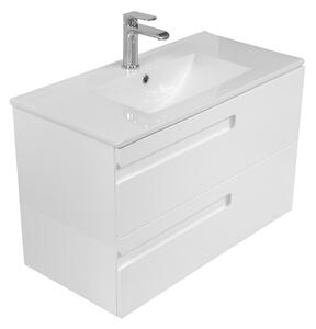 LaVita Floryda skříňka z koupelnové sady 80x39.5x50.5 cm pod umyvadlo závěsná bílá 5908211488127