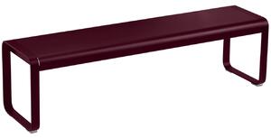 Třešňově červená kovová lavice Fermob Bellevie 161 cm
