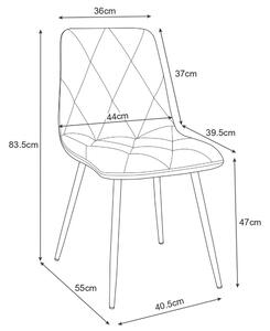Jídelní židle Saskia (tmavě růžová). 1071229