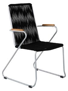 Jídelní židle Bois, 2ks, černá