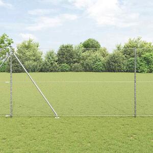 Hexagonální plot s podpěrou 10 x 1,5 m Pozinkovaná ocel 3353353