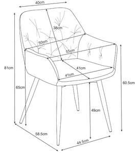 Jídelní židle Satya (černá). 1071232