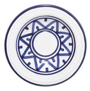 Porcelánový talíř SOHAN, O 14,5 cm, bílý a modrý