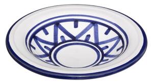Porcelánový talíř SOHAN, O 14,5 cm, bílý a modrý