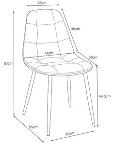 Jídelní židle Santino (tmavě zelená). 1071235