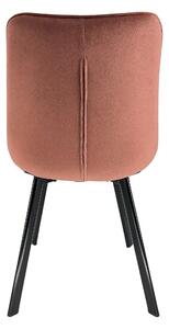 Jídelní židle Salma (tmavě růžová). 1071239