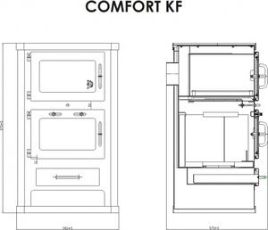 VICTORIA krbová kamna s troubou COMFORT KF