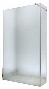 Koupelnová pevná zástěna MEXEN WALK-IN PLUS 120+30 cm - chromová