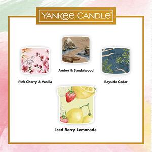 Yankee Candle Dárková sada: 1x Signature Tumbler malá svíčka a 3x votivní svíčka ve skle