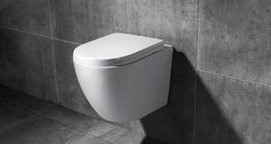 Závěsné WC Rea CARLO mini RIMLESS + sedátko basic - bílé