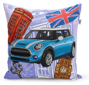 Sablio Polštář Mini sedan Londýn - 40x40 cm