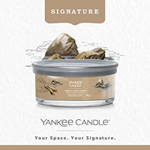 Yankee Candle vonná svíčka Signature Tumbler 5 knotů Amber & Sandalwood 340g