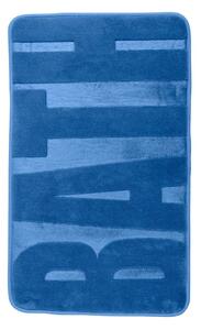 Modrá koupelnová předložka s paměťovou pěnou Wenko, 80 x 50 cm