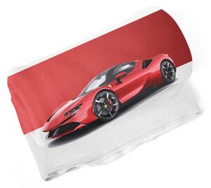 Sablio Deka Ferrari na červenobílé - 150x120 cm