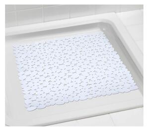 Bílá protiskluzová koupelnová podložka Wenko Paradise, 54 x 54 cm