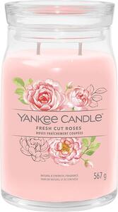 Yankee Candle vonná svíčka Signature ve skle velká Fresh Cut Roses 567g
