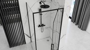 Sprchový kout Rea RAPID swing 90x90 cm - černý