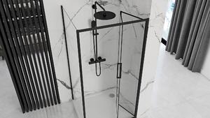 Sprchový kout Rea RAPID fold 90x100 cm - černý