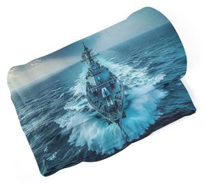 Sablio Deka Válečná loď prorážející oceán - 150x120 cm
