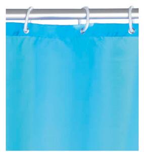 Světle modrý sprchový závěs s protiplísňovou povrchovou úpravou Wenko, 180 x 200 cm
