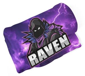 Sablio Deka FORTNITE RAVEN Fialová bouře - 150x120 cm