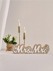 Sinsay - Svatební dekorace s nápisem Mr & Mrs - béžová