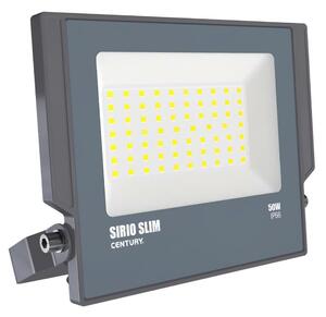 CENTURY REFLEKTOR LED SIRIO SLIM ČERNÝ 50W 4000K 4500Lm 110d 200x29x178mm IP66 CEN SRS-509540