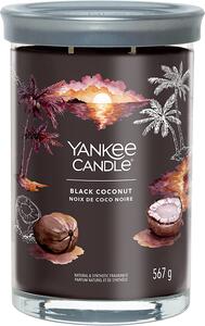 Yankee Candle vonná svíčka Signature Tumbler ve skle velká Black Coconut 567g