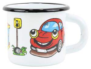 BELIS Smaltovaný hrnek 7 cm/0,25l, dětský "auto"
