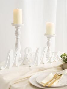 Sinsay - Stojící svatební dekorace Mr & Mrs - bílá