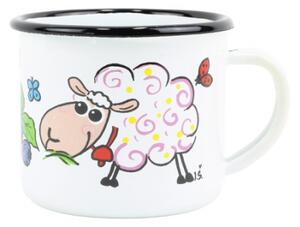 BELIS Smaltovaný hrnek 8 cm/0,35l, dětský "ovečka"
