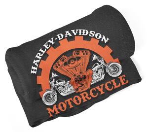 Sablio Deka Harley-Davidson motor Černé pozadí - 150x120 cm