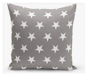 Šedý povlak na polštář s motivem hvězd Minimalist Cushion Covers 45 x 45 cm