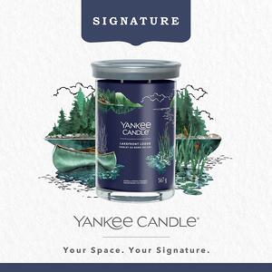 Yankee Candle vonná svíčka Signature Tumbler ve skle velká Lakefront Lodge 567g