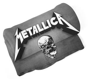 Sablio Deka METALLICA Lebka Šedá - 150x120 cm