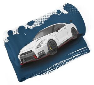 Sablio Deka Nissan GTR 35 Modrý - 150x120 cm